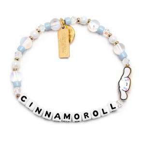 Sanrio Cinnamoroll x Little Words Project Beaded Sanrio Characters Bracelet USA | RHMEU-3612