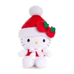 Sanrio Hello Kitty 8" Holiday Santa Plush Sanrio Characters Plushies USA | TBVHK-7652