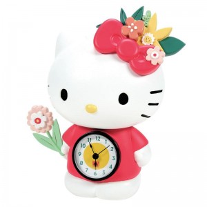 Sanrio Hello Kitty Blossoms Desk Sanrio Characters Clock USA | RAQEX-8045