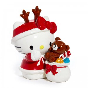Sanrio Hello Kitty Ceramic Holiday Teddy Bear Sanrio Characters Figurine USA | WPCFI-2486