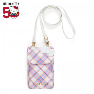 Sanrio Hello Kitty (Hello Kitty Dress Tartan Series) Accessories Phone Bag USA | UOTVX-4629