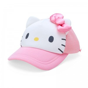 Sanrio Hello Kitty Kids Sunshade Mesh Accessories Caps USA | NMQLP-2540