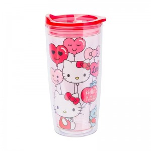Sanrio Hello Kitty Love Balloons Double Wall Sanrio Characters Tumbler USA | HFQOK-7315