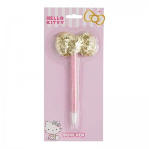 Sanrio Hello Kitty Sequined Bow Sanrio Characters Pen USA | HFKWU-2435