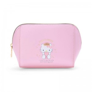 Sanrio Hello Kitty Zipper (Dainty Tiara Series) Sanrio Characters Pouch USA | DAZPG-0619
