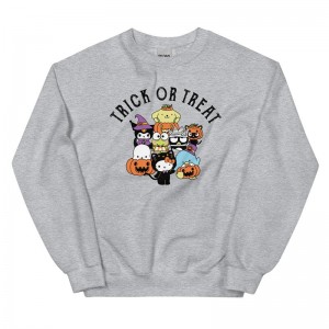 Sanrio Hello Kitty and Friends Trick or Treat Classic Apparel Crewneck Sweatshirt USA | NVSUL-4623