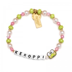 Sanrio Keroppi x Little Words Project Beaded Sanrio Characters Bracelet USA | PCFRB-2549