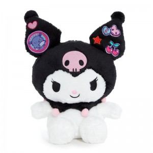 Sanrio Kuromi 7" Plush (Applique Fun) Sanrio Characters Plushies USA | RWYMA-9815