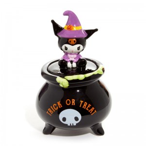 Sanrio Kuromi Witch Lidded Ceramic Candy Bowl Sanrio Characters Bowl USA | FGNPI-8479