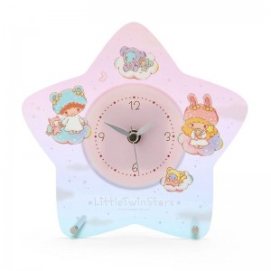 Sanrio LittleTwinStars Standing (Fluffy Cloud Series) Sanrio Characters Clock USA | BSJUO-2914