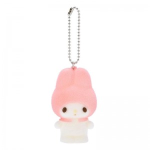 Sanrio My Melody Flocked Mascot Accessories Keychain USA | ROTLC-1520