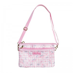 Sanrio My Melody Gingham Bags Crossbody Bag USA | VXFTG-0764