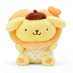 Sanrio Pompompurin 9" Plush (Big Heart Series) Sanrio Characters Plushies USA | MGIWV-0693