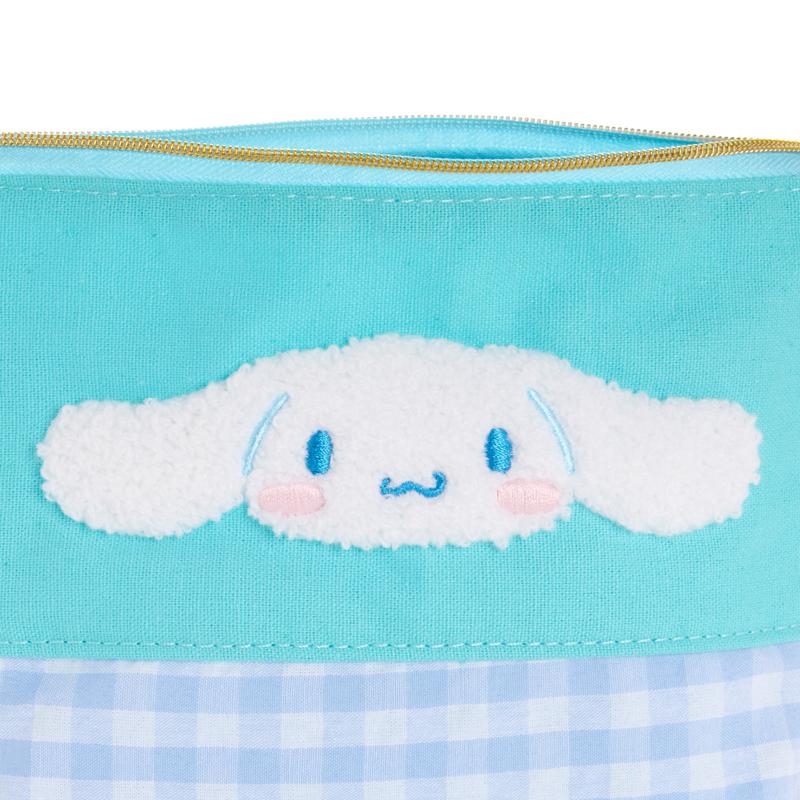 Sanrio Cinnamoroll Chenille Gingham Zipper Bags Pouch  USA |  RKTWQ-7036