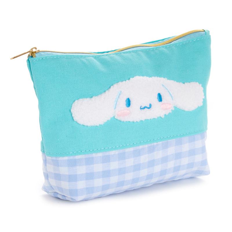 Sanrio Cinnamoroll Chenille Gingham Zipper Bags Pouch  USA |  RKTWQ-7036