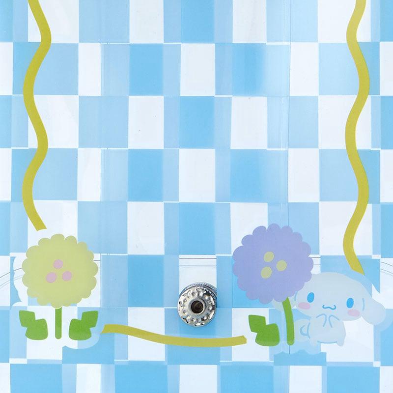 Sanrio Cinnamoroll Clear Snap Mini (Pastel Check Series) Sanrio Characters Pouch  USA |  FYCRT-0514