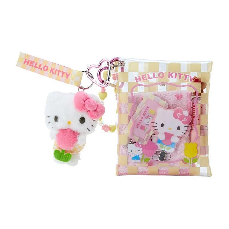 Sanrio Cinnamoroll Clear Snap Mini (Pastel Check Series) Sanrio Characters Pouch  USA |  FYCRT-0514