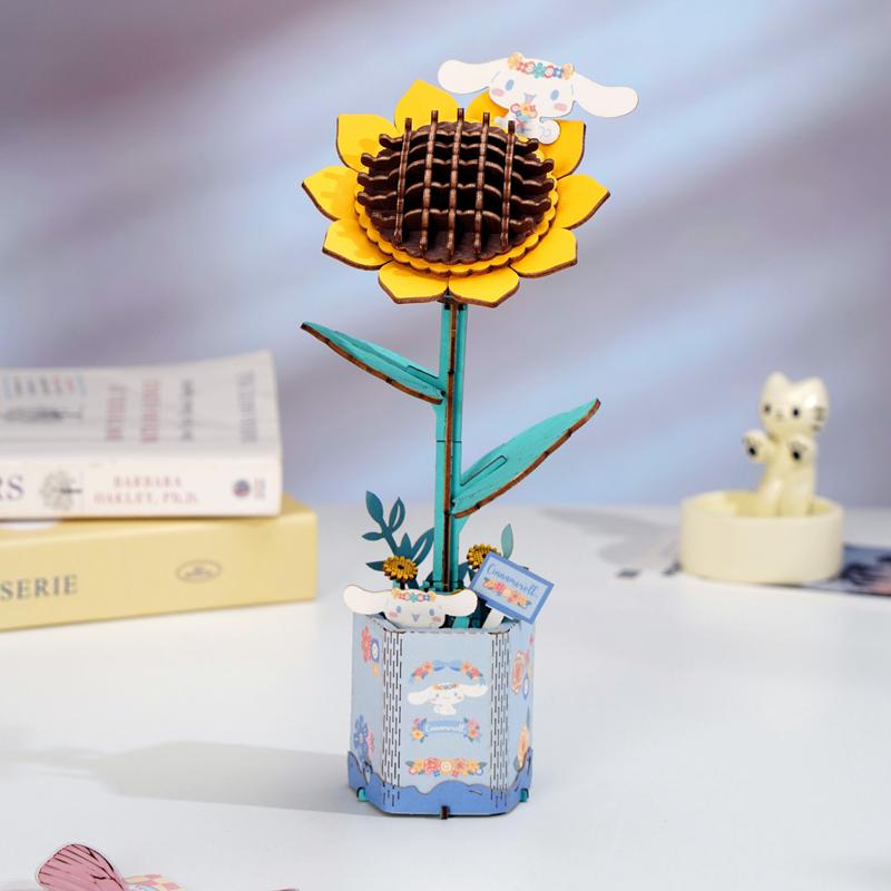 Sanrio Cinnamoroll Sunflower 3D Wooden Sanrio Characters Puzzles  USA |  VADTE-2510
