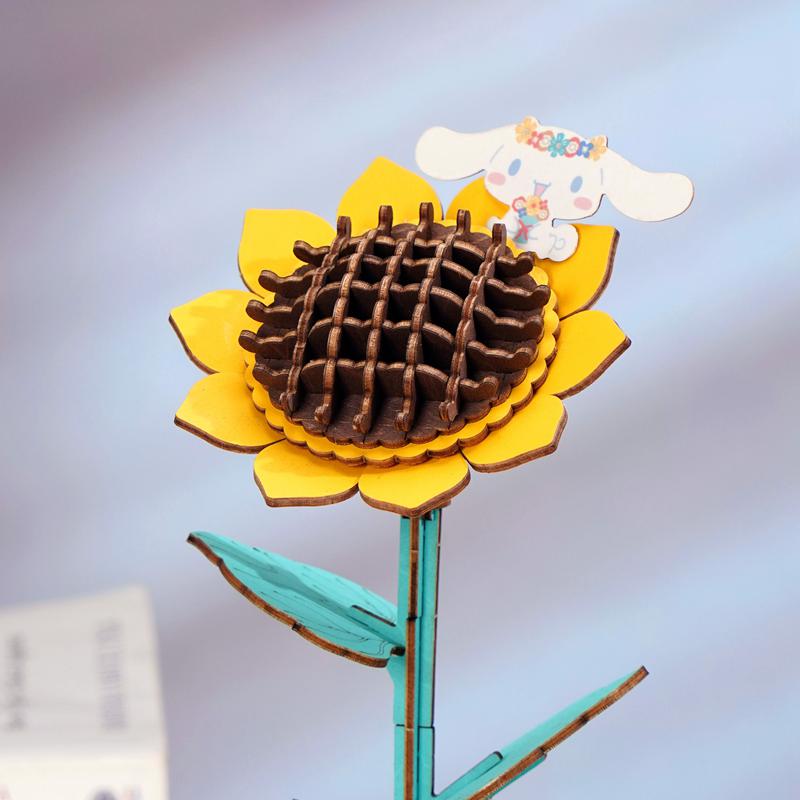 Sanrio Cinnamoroll Sunflower 3D Wooden Sanrio Characters Puzzles  USA |  VADTE-2510