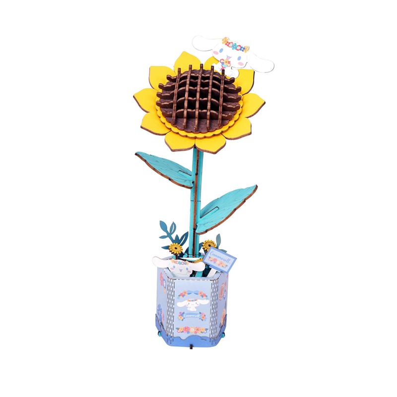 Sanrio Cinnamoroll Sunflower 3D Wooden Sanrio Characters Puzzles  USA |  VADTE-2510