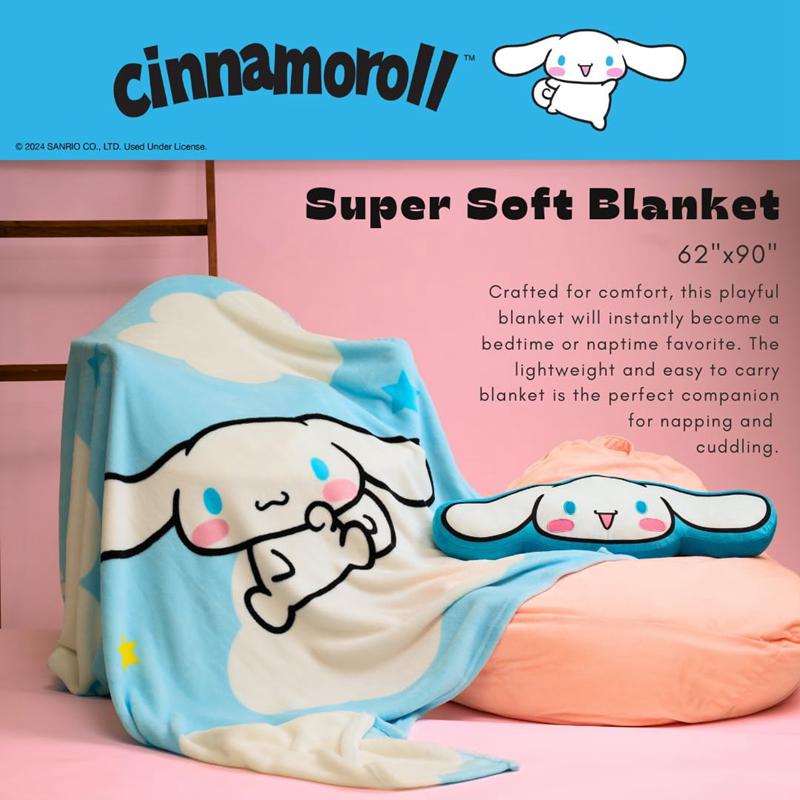 Sanrio Cinnamoroll Wish Upon A Star Throw Sanrio Characters Blanket  USA |  KUHST-7536