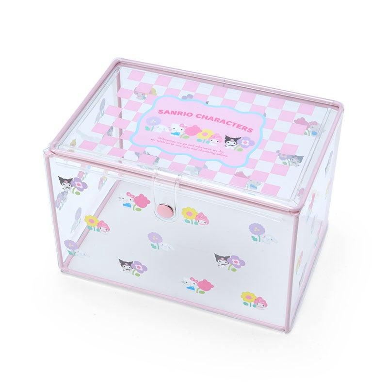 Sanrio Clear (Pastel Check Series) Sanrio Characters Storage Case  USA |  ZTBKL-7261