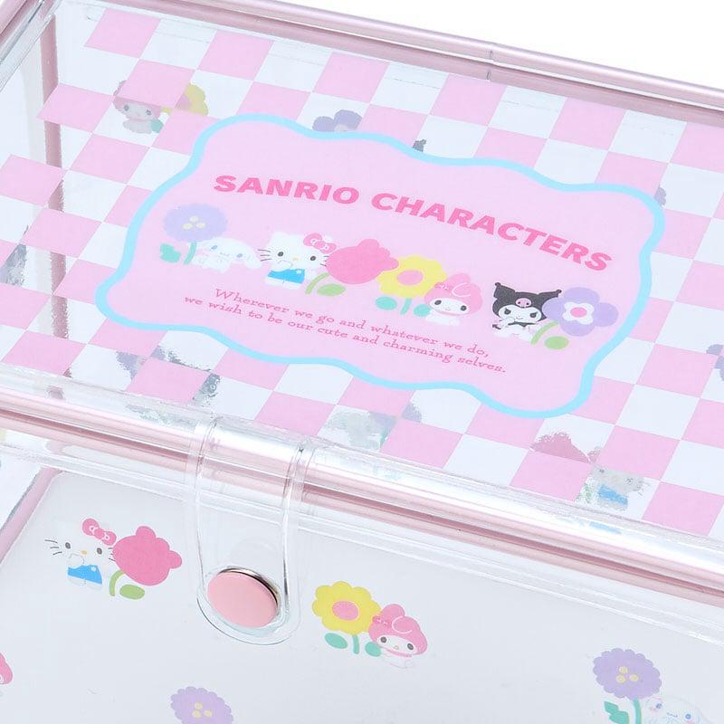 Sanrio Clear (Pastel Check Series) Sanrio Characters Storage Case  USA |  LBXCT-5642