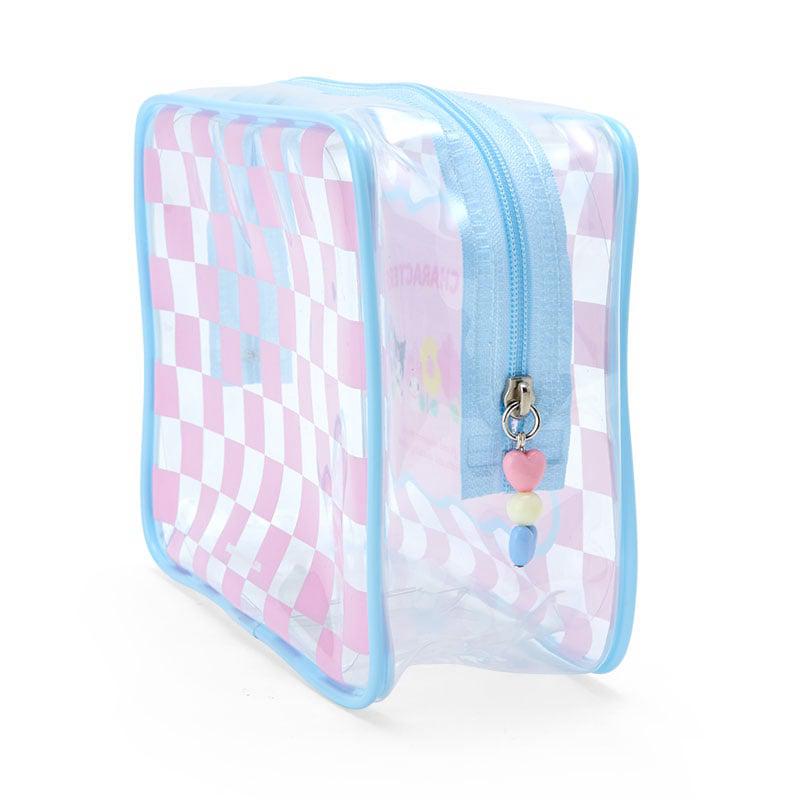 Sanrio Clear Zipper (Pastel Check Series) Sanrio Characters Pouch  USA |  DPLZR-9723