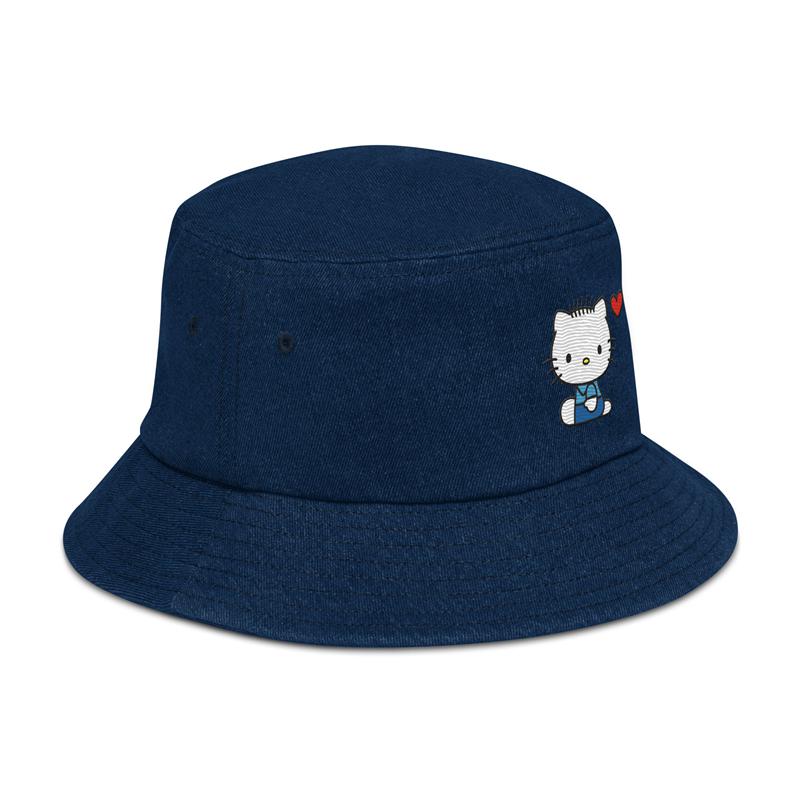 Sanrio Dear Daniel Embroidered Denim Accessories Bucket Hat  USA |  IGVQH-0492