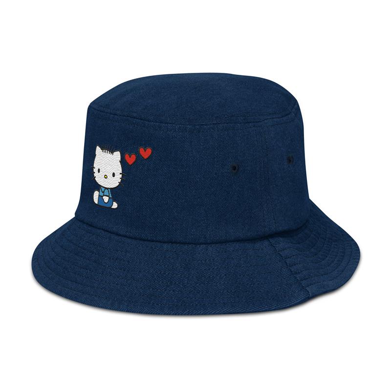 Sanrio Dear Daniel Embroidered Denim Accessories Bucket Hat  USA |  IGVQH-0492
