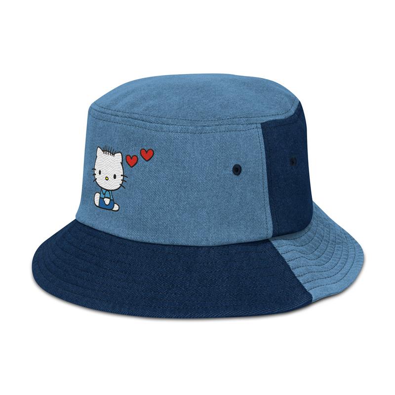 Sanrio Dear Daniel Embroidered Denim Accessories Bucket Hat  USA |  IGVQH-0492