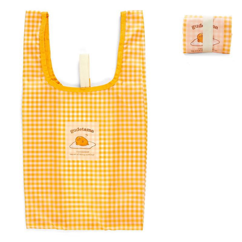 Sanrio Gudetama Gingham Reusable Bags Tote  USA |  LSJRO-8675