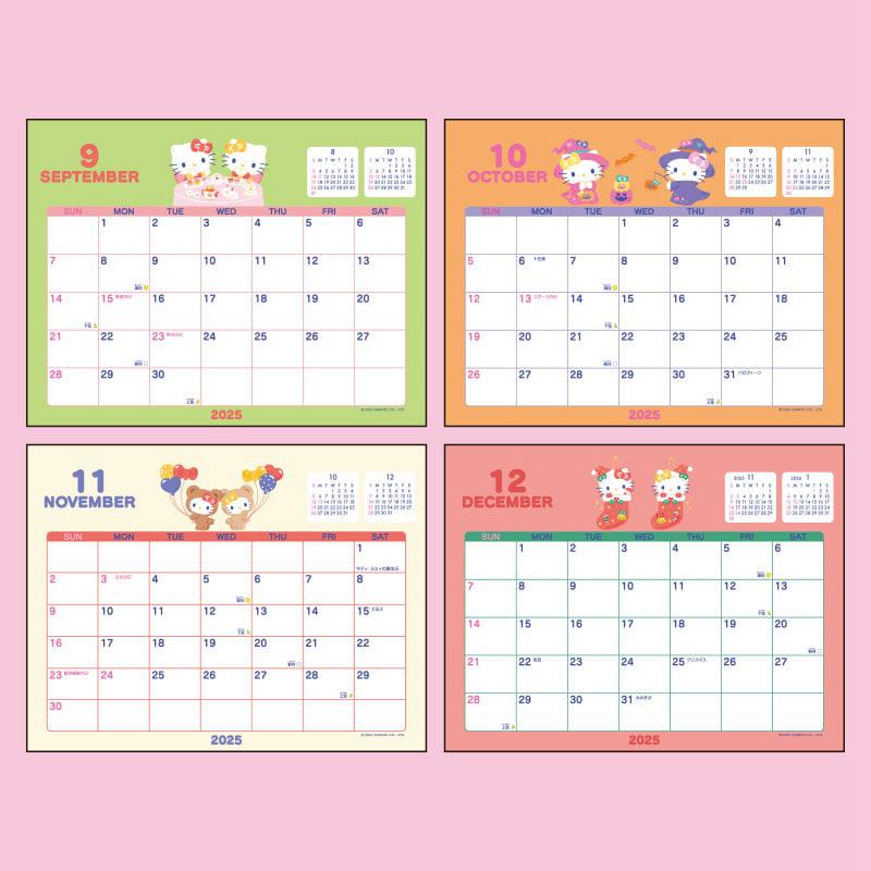 Sanrio Hello Kitty 2025 Desk Sanrio Characters Calendar  USA |  VMDPC-5472