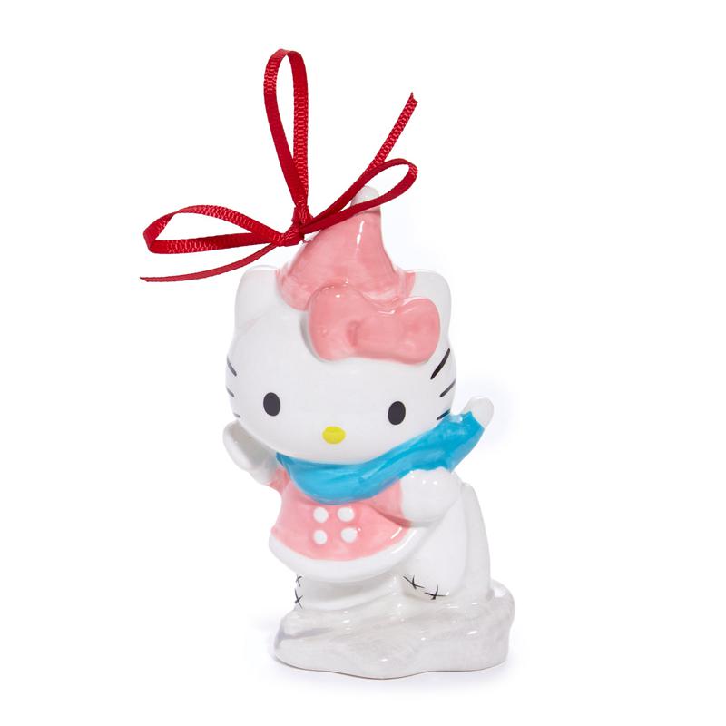 Sanrio Hello Kitty 2-pc Holiday Ceramic Set (Winter Play) Sanrio Characters Ornament  USA |  LQXOU-6891