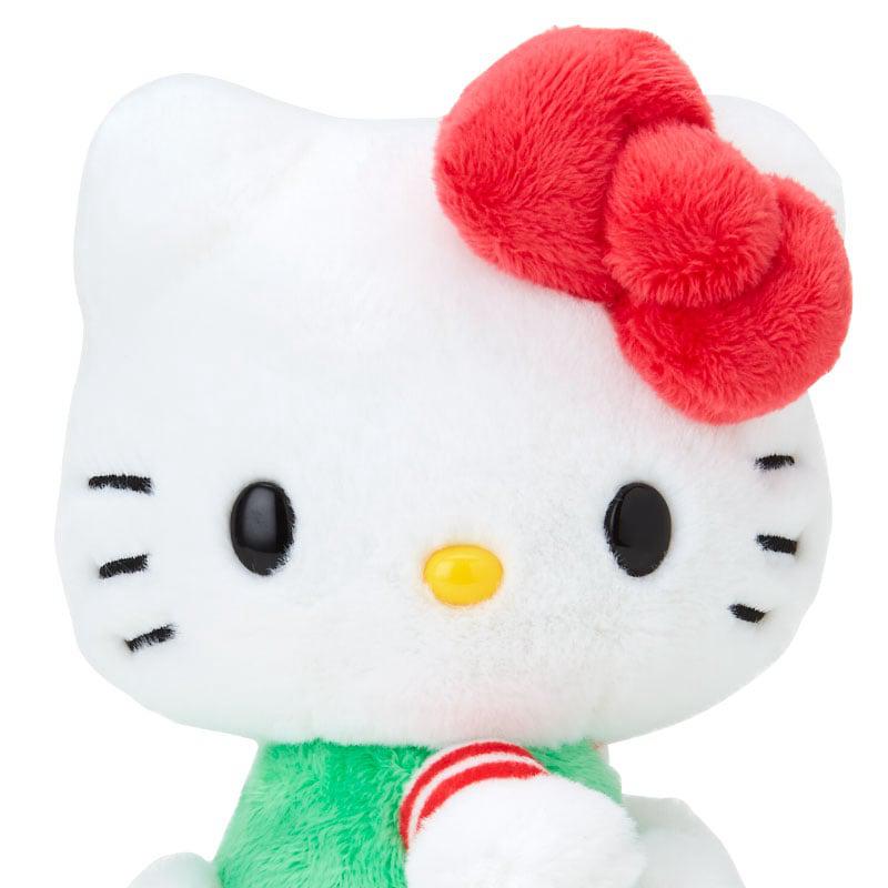 Sanrio Hello Kitty 50th Anniv. Plush Mascot (Green Overalls) Sanrio Characters Plushies  USA |  TEIJB-2768