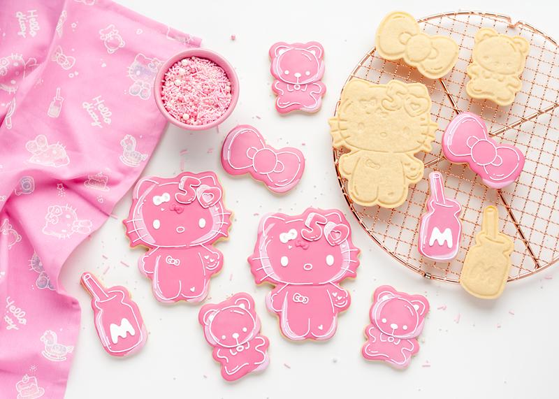 Sanrio Hello Kitty 50th Anniversary Cookie Stamp and Frosting Set Sanrio Characters Cookie  USA |  RVULG-7146