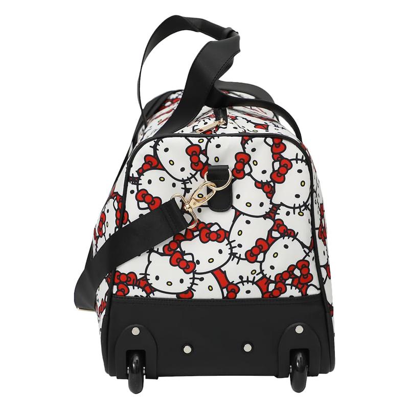 Sanrio Hello Kitty All-Over Print Rolling Sanrio Characters Duffle Bag  USA |  QFPIT-2147