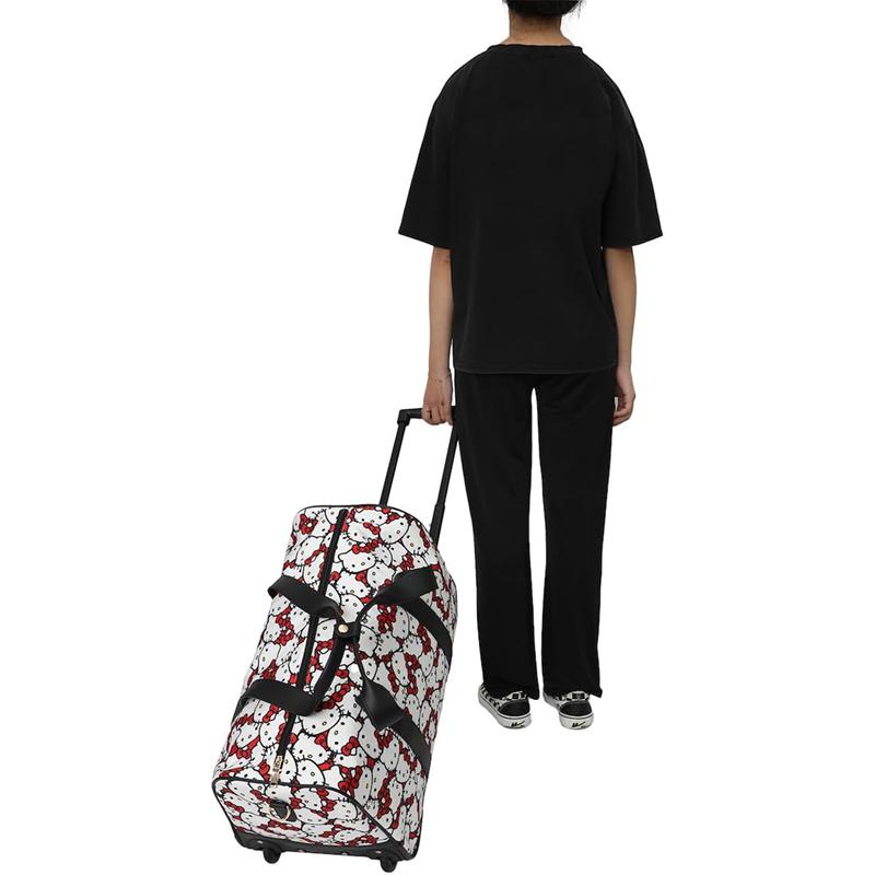 Sanrio Hello Kitty All-Over Print Rolling Sanrio Characters Duffle Bag  USA |  QFPIT-2147