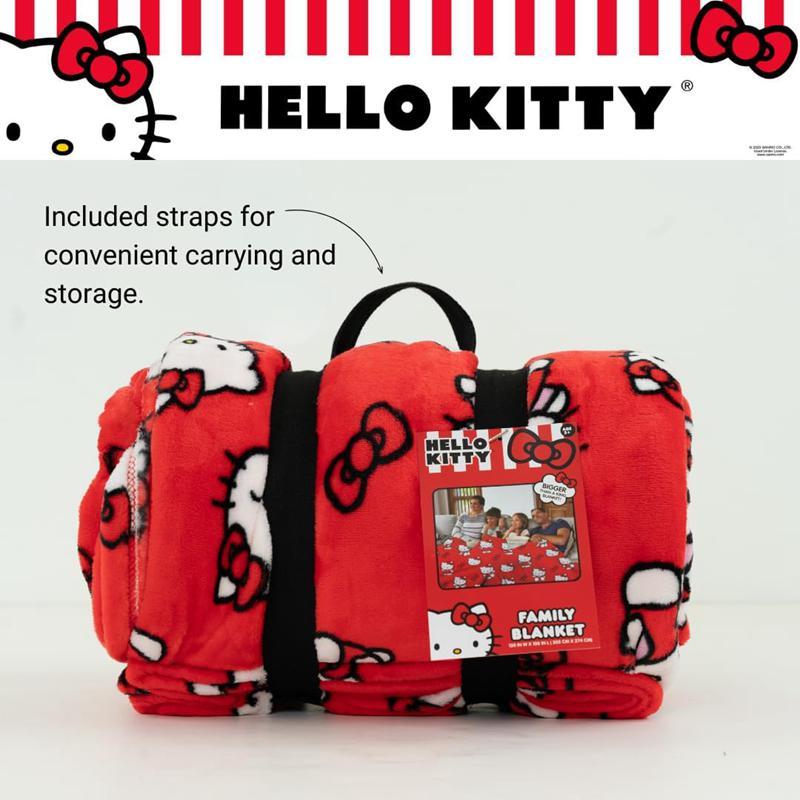 Sanrio Hello Kitty Always Red Cozy Throw Sanrio Characters Blanket  USA |  OHDEG-8674