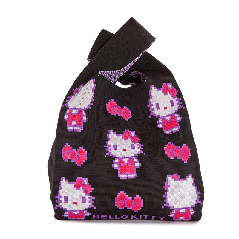 Sanrio Hello Kitty Black Knit (Retro Pixel Series) Bags Shopper Bag  USA |  WAEQG-4510