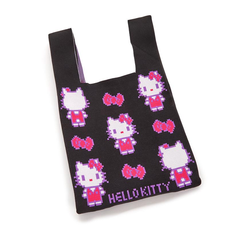 Sanrio Hello Kitty Black Knit (Retro Pixel Series) Bags Shopper Bag  USA |  WAEQG-4510