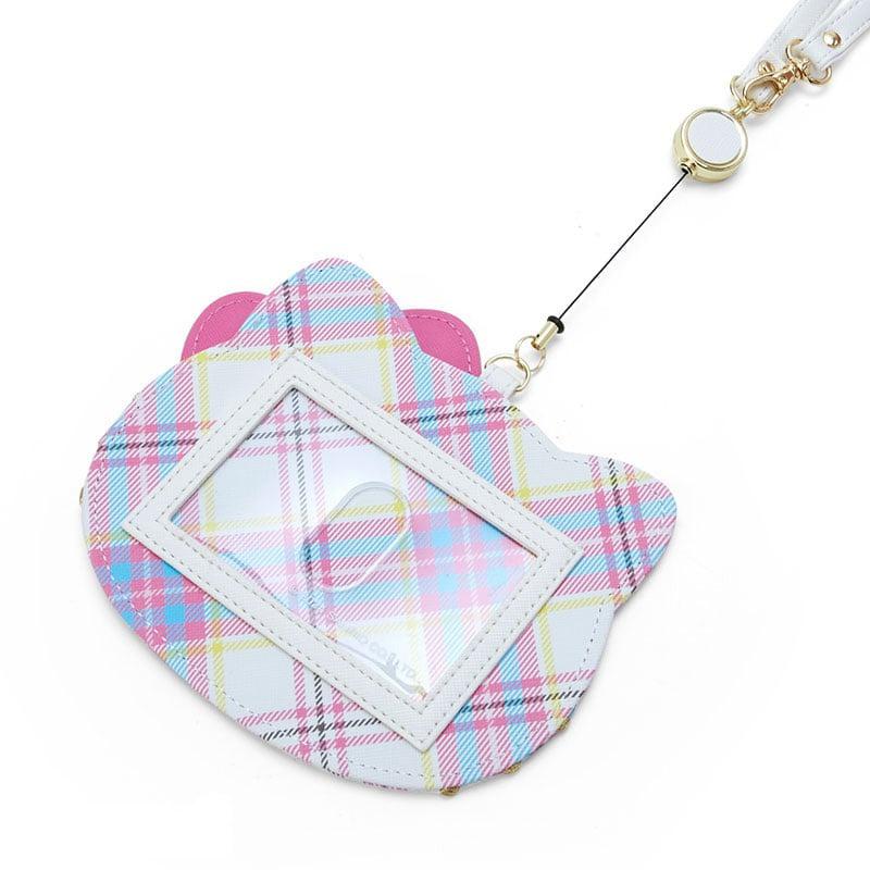 Sanrio Hello Kitty Card with Reel (Hello Kitty Dress Tartan Series) Sanrio Characters Keychain  USA |  NIKSC-8531