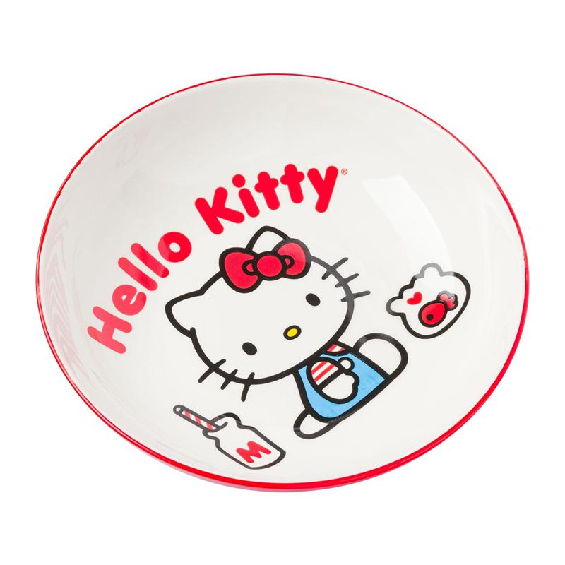 Sanrio Hello Kitty Ceramic Dinner Bowl (Classic Milk Bottle) Sanrio Characters Bowl  USA |  YSMRD-7804