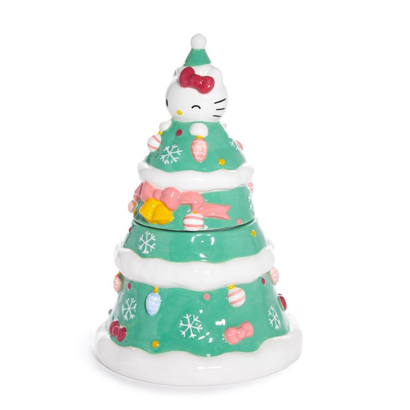 Sanrio Hello Kitty Ceramic Holiday Tree Sanrio Characters Cookie Jar  USA |  ZTUSD-2715