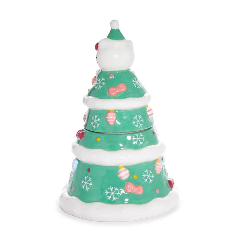 Sanrio Hello Kitty Ceramic Holiday Tree Sanrio Characters Cookie Jar  USA |  ZTUSD-2715