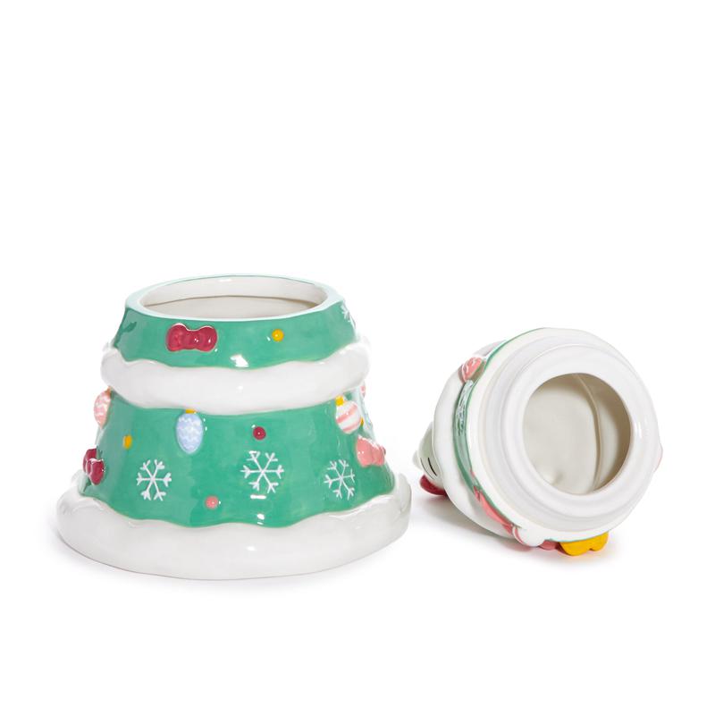 Sanrio Hello Kitty Ceramic Holiday Tree Sanrio Characters Cookie Jar  USA |  ZTUSD-2715