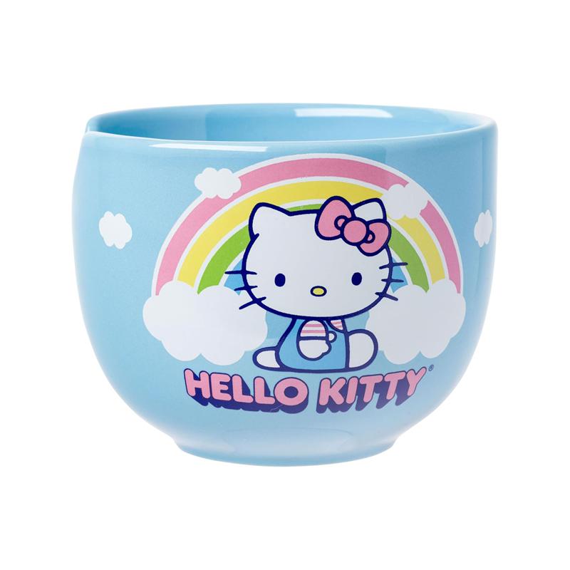 Sanrio Hello Kitty Ceramic Ramen Bowl and Chopstick Set (Rainbow) Sanrio Characters Bowl  USA |  UBGVI-9370