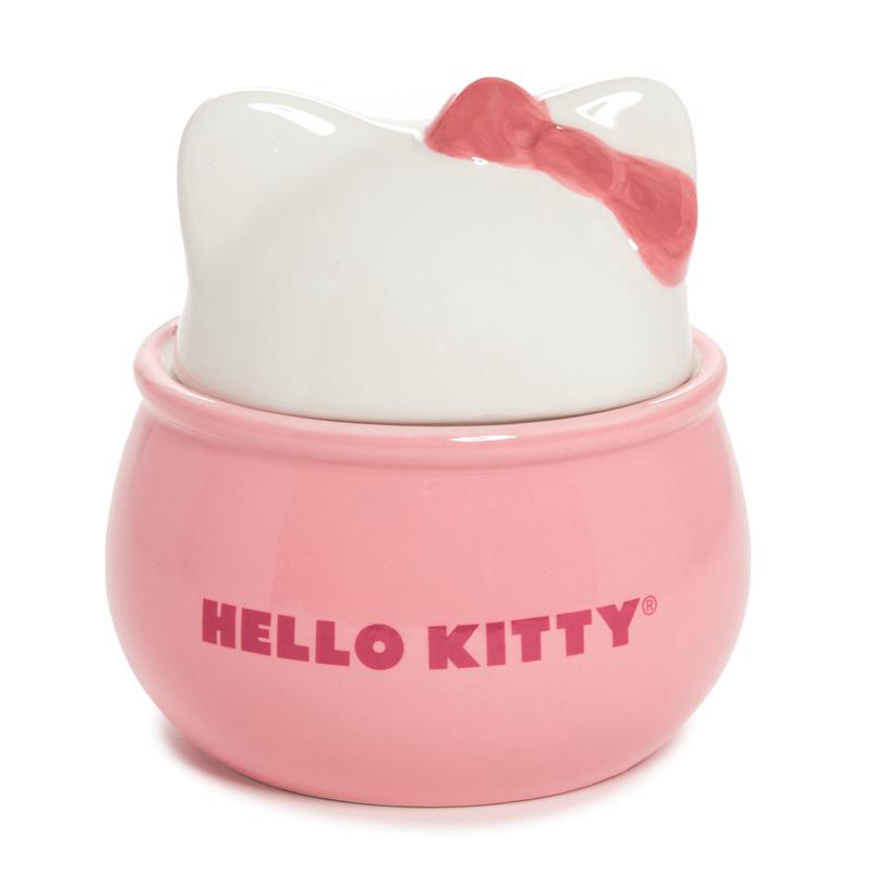 Sanrio Hello Kitty Ceramic Sculpted Bowl and Spoon Set Sanrio Characters Bowl  USA |  WZAVL-5823