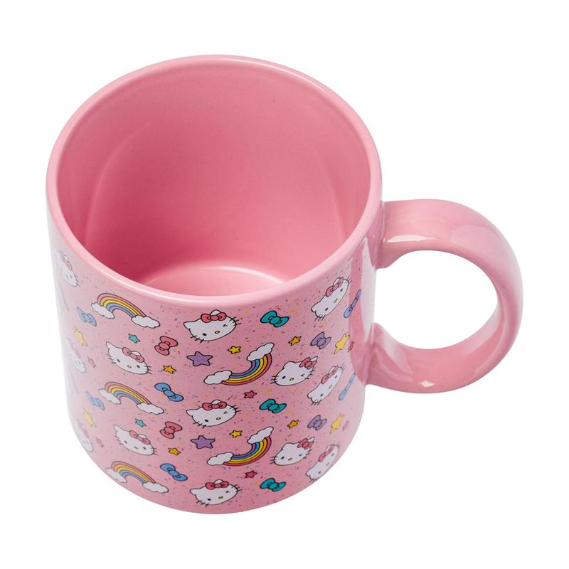 Sanrio Hello Kitty Ceramic (Stars, Bows, & Rainbows) Sanrio Characters Mug  USA |  GAHIV-5326