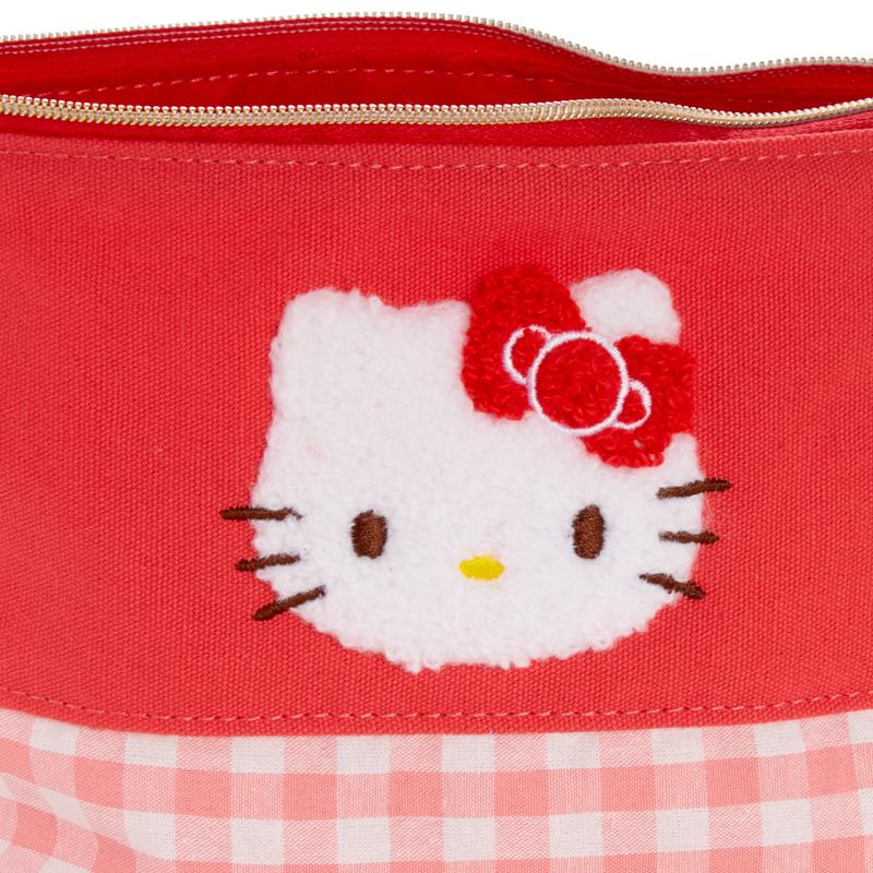Sanrio Hello Kitty Chenille Gingham Zipper Sanrio Characters Pouch  USA |  FJTVD-8652